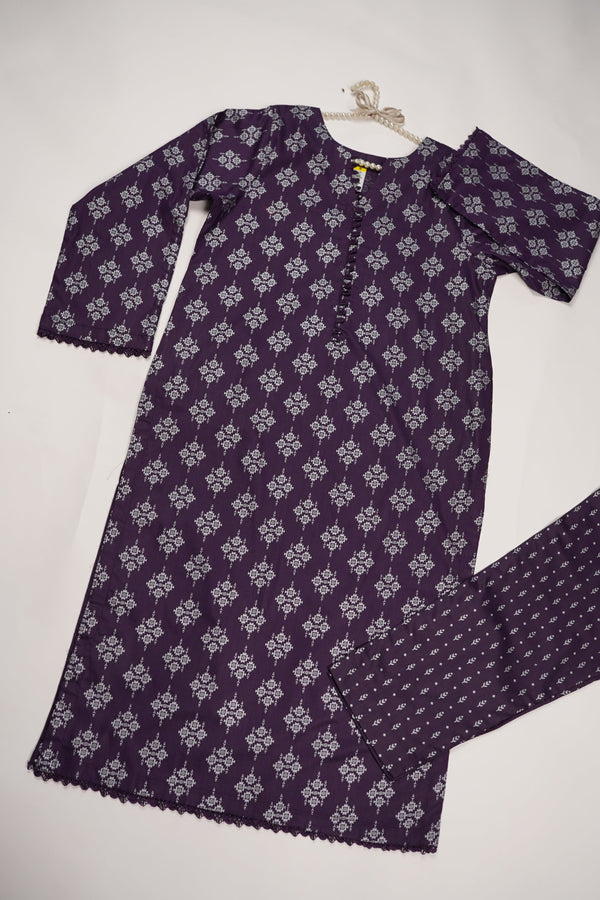 Rozi - Printed  cotton  Outfit - Ready to Wear PD122