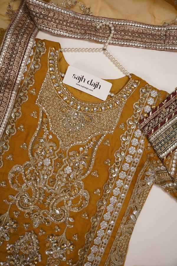 PREORDER - Husan e Jahan - Luxury Festive Collection with  Gahrarah - Ready to Wear- MC202