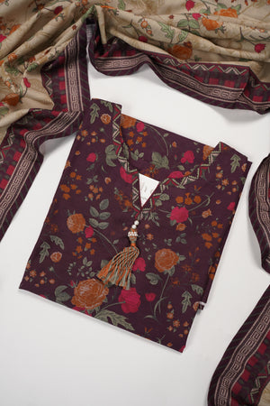 Bin Saeed Originals - Exclusive Khaddar Outfit with  Shawl - Ready to Wear SD550