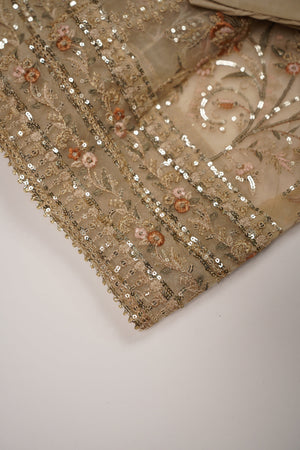 Tehwar Luxury Organza Maxi with Trouser and Dupatta - Ready to Wear - SB-Maxi
