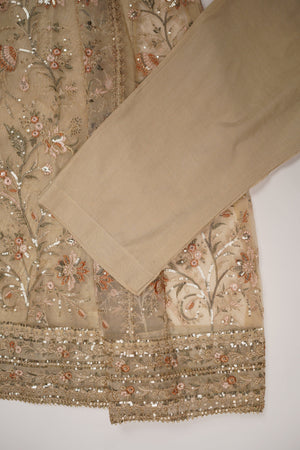Tehwar Luxury Organza Maxi with Trouser and Dupatta - Ready to Wear - SB-Maxi