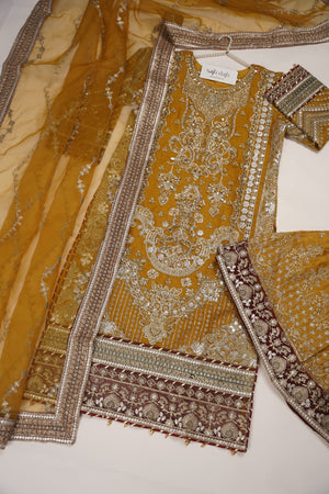 Husan e Jahan - Luxury Festive Collection with  Gharara - Ready to Wear- MC202