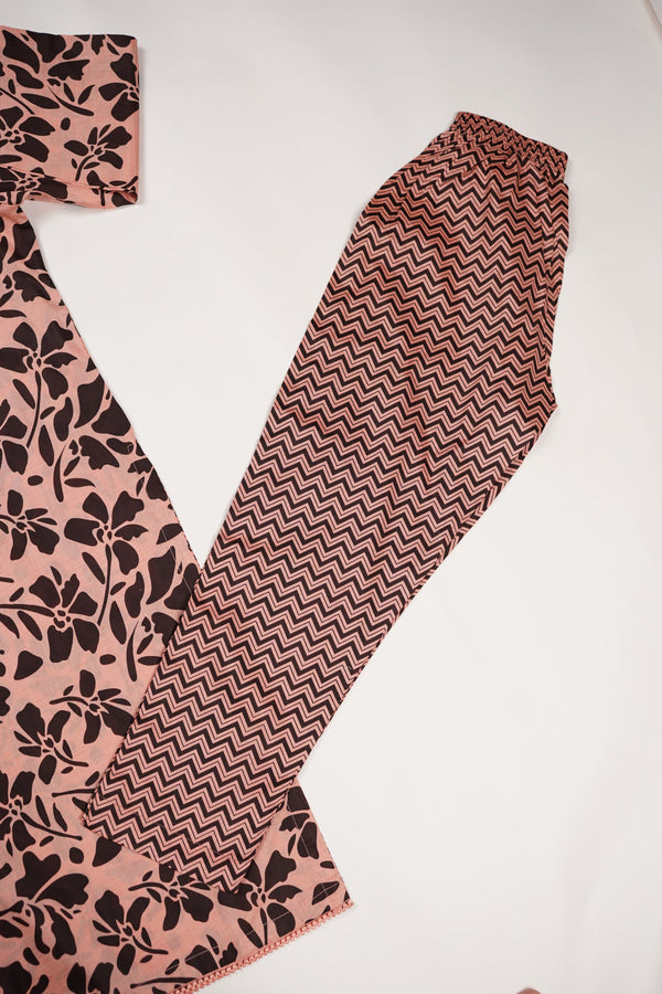 Rozi - Printed  Cotton Outfit - Ready to Wear PD125