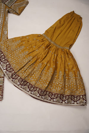 Husan e Jahan - Luxury Festive Collection with  Gharara - Ready to Wear- MC202