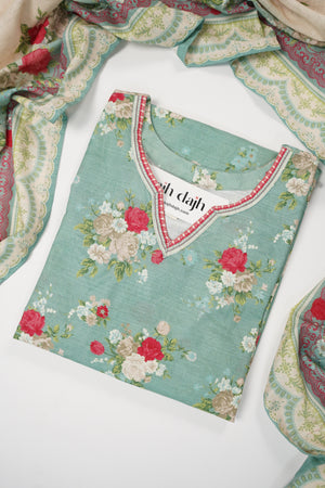 Bin Saeed Originals  - Exclusive Khaddar Outfit with  Shawl - Ready to Wear SD540