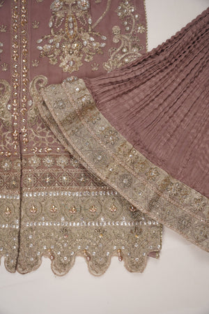 Husan e Jahan - Luxury Festive Collection with Crushed Sharara - Ready to Wear -MC203