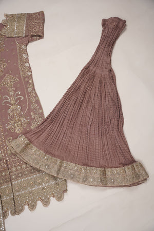 Husan e Jahan - Luxury Festive Collection with Crushed Sharara - Ready to Wear -MC203