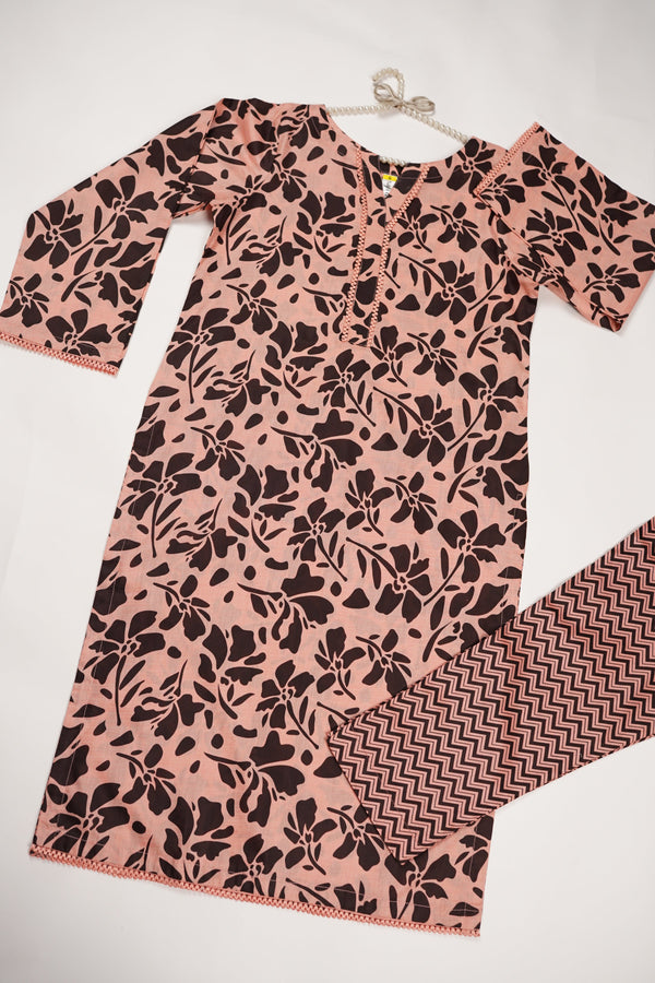 Rozi - Printed  Cotton Outfit - Ready to Wear PD125