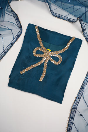 Khaas - Luxury Sheesha Silk Outfit - Ready to Wear SD554