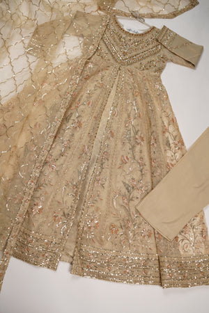 Tehwar Luxury Organza Maxi with Trouser and Dupatta - Ready to Wear - SB-Maxi