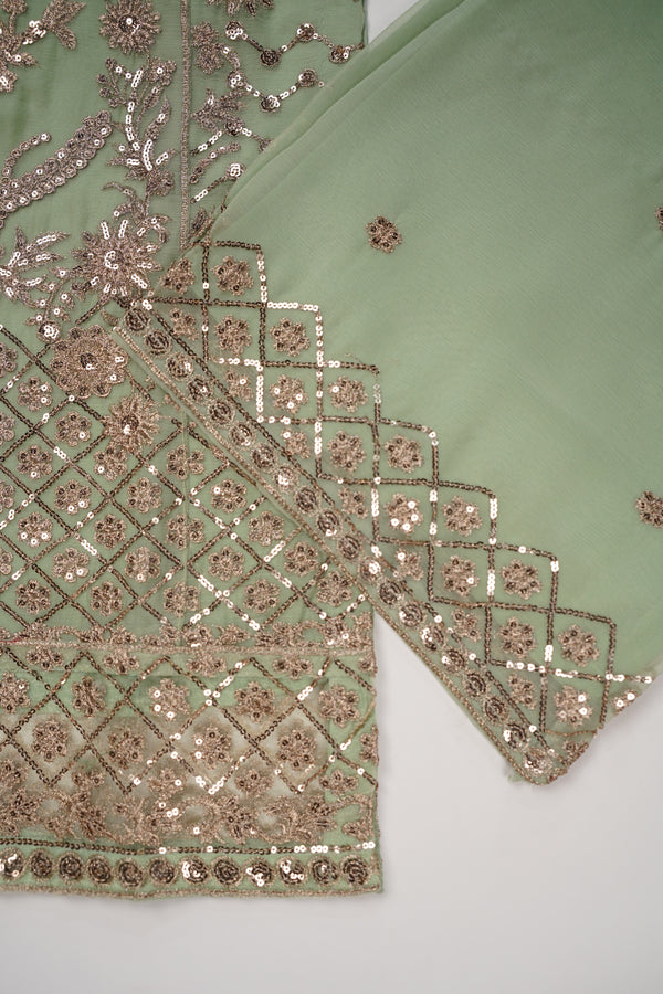 Chiffon Budget Wear Suit with Chiffon Dupatta - Ready to Wear PD018