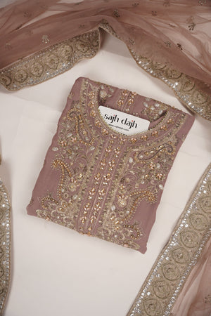 Husan e Jahan - Luxury Festive Collection with Crushed Sharara - Ready to Wear -MC203