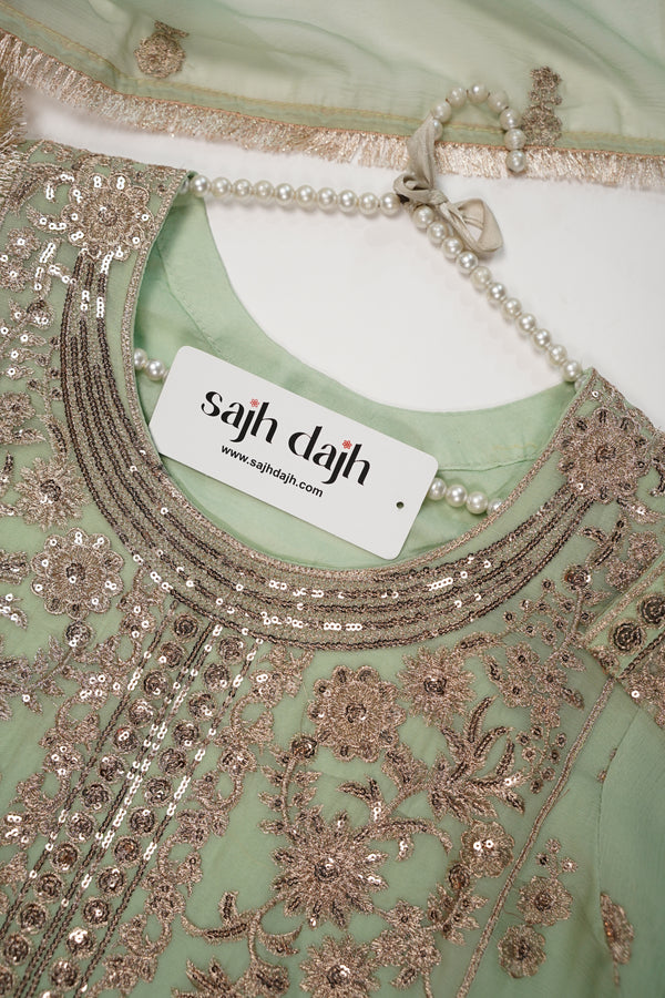 Chiffon Budget Wear Suit with Chiffon Dupatta - Ready to Wear PD018