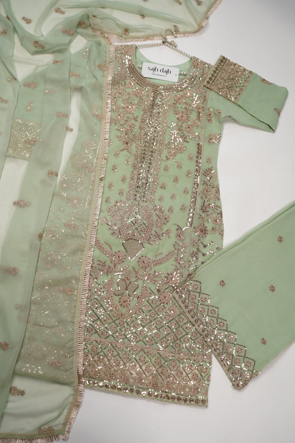 Chiffon Budget Wear Suit with Chiffon Dupatta - Ready to Wear PD018