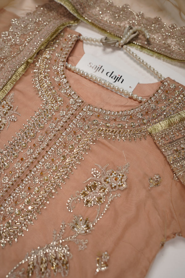 Tehwar - Luxury Organza Festive Collection with Sharara - Ready to Wear - Tehv8d8