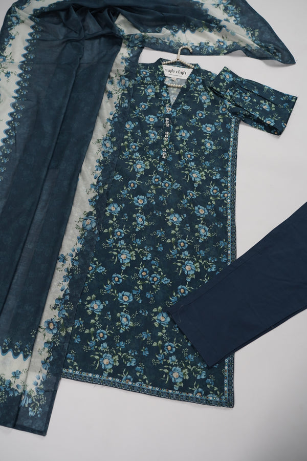 Bin Saeed Originals - Exclusive Lawn Outfit with Dupatta - Ready to Wear - SD265