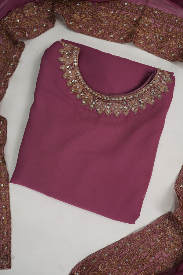 Chiffon Budget Wear Suit with Chiffon Dupatta - Ready to Wear