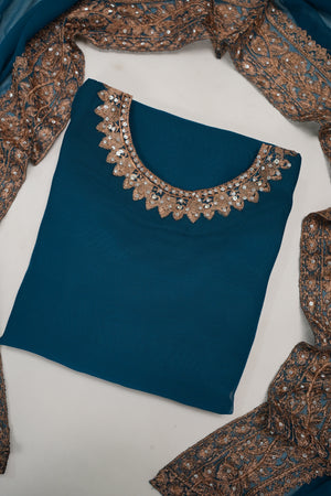 Mum and ME - Chiffon Budget Wear Suit with Chiffon Dupatta - Ready to Wear