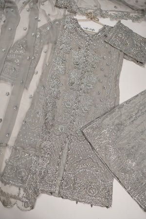 Tehwar - Luxury Organza Festive Collection with Sharara - Ready to Wear - Tehv8d10