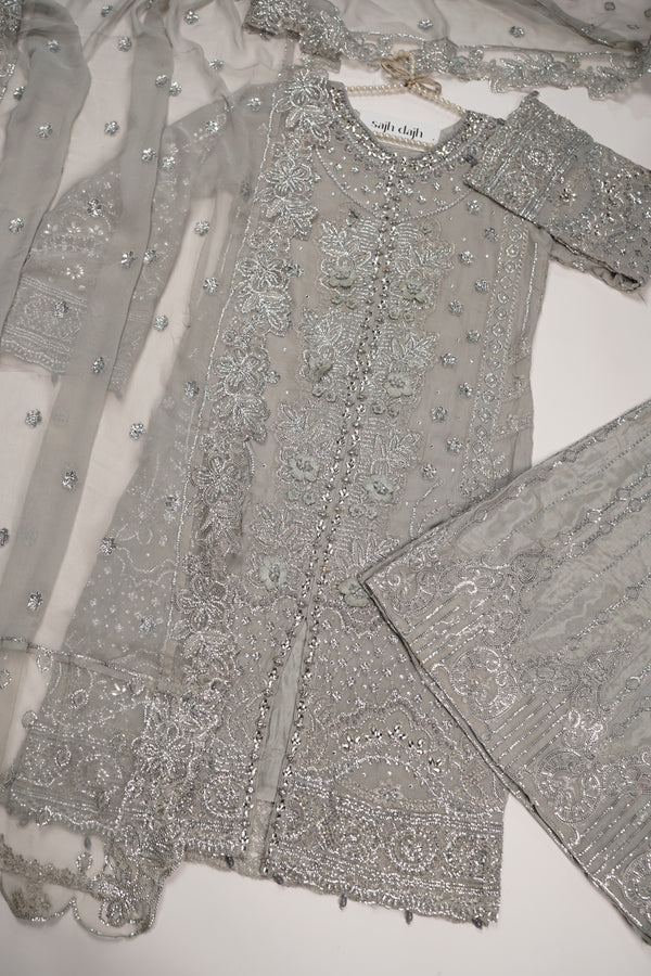 Tehwar - Luxury Organza Festive Collection with Sharara - Ready to Wear - Tehv8d10