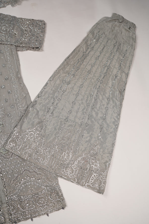 Tehwar - Luxury Organza Festive Collection with Sharara - Ready to Wear - Tehv8d10