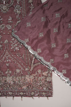 Tehwar - Luxury Organza Festive Collection with Sharara- Ready to Wear - Tehv8d7