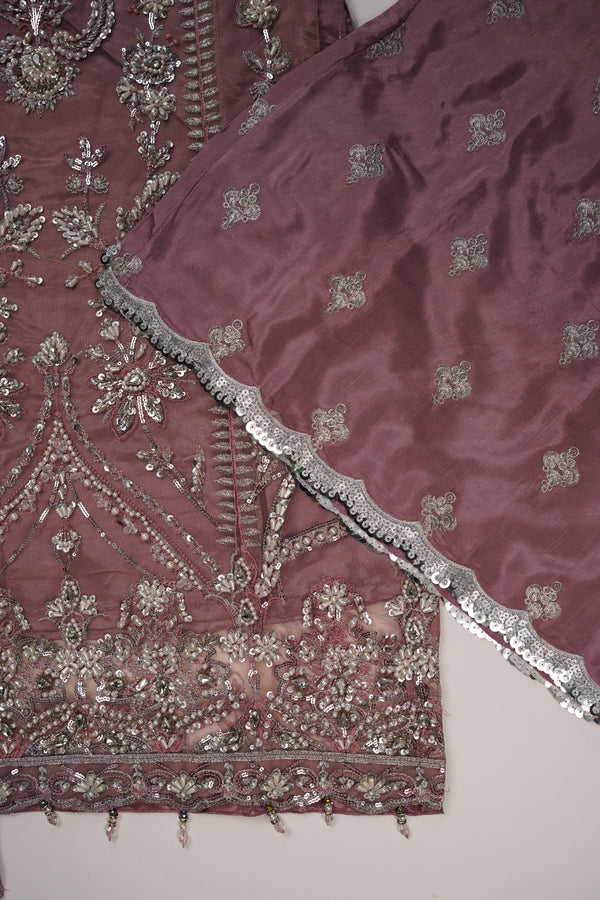 Tehwar - Luxury Organza Festive Collection with Sharara- Ready to Wear - Tehv8d7