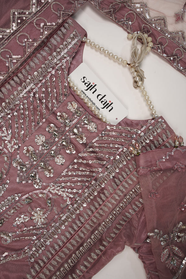 Tehwar - Luxury Organza Festive Collection with Sharara- Ready to Wear - Tehv8d7