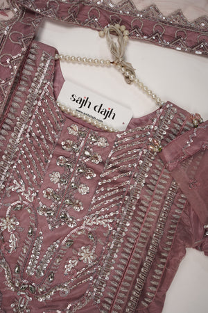 Tehwar - Luxury Organza Festive Collection with Sharara- Ready to Wear - Tehv8d7