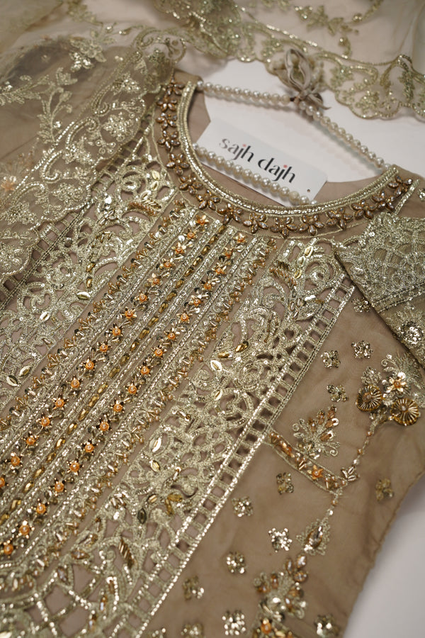 Tehwar - Luxury Organza Festive Collection with Sharara - Ready to Wear - Tehv8d9