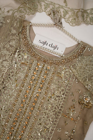 Tehwar - Luxury Organza Festive Collection with Gharara - Ready to Wear - Tehv8d9