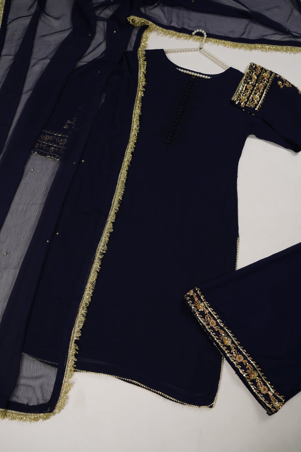 Khaas - Luxury Chiffon  Outfit - Hand Work - Ready to Wear MC265 - Eid Volume 4