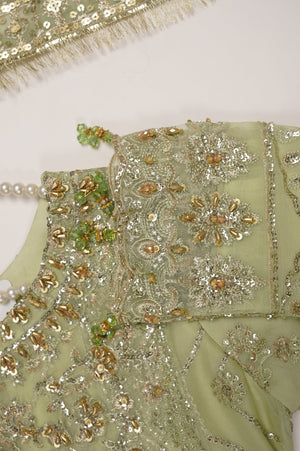 Husan e Jahan - Luxury Festive Collection with Crushed Sharara - Ready to Wear -MC213