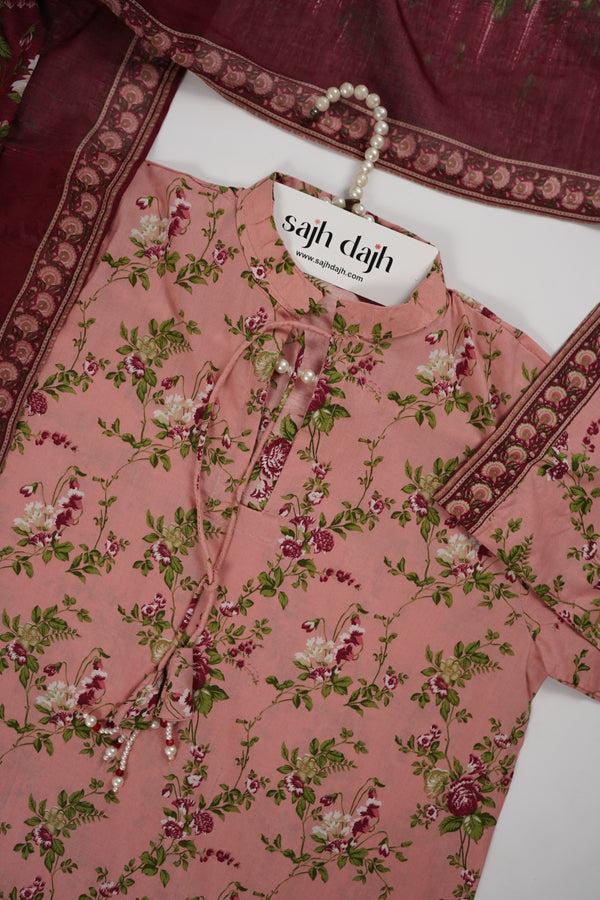 Bin Saeed Originals - Exclusive Lawn Outfit with Dupatta - Ready to Wear - SD263