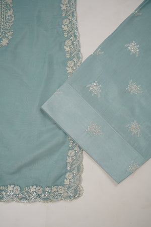 Tehwar - Luxury Organza Outfit with Organza Dupatta - Ready to Wear MC272- Eid Volume 4
