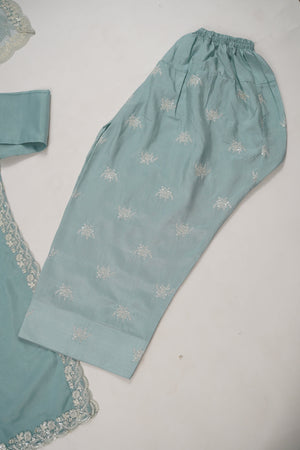 Tehwar - Luxury Organza Outfit with Organza Dupatta - Ready to Wear MC272- Eid Volume 4