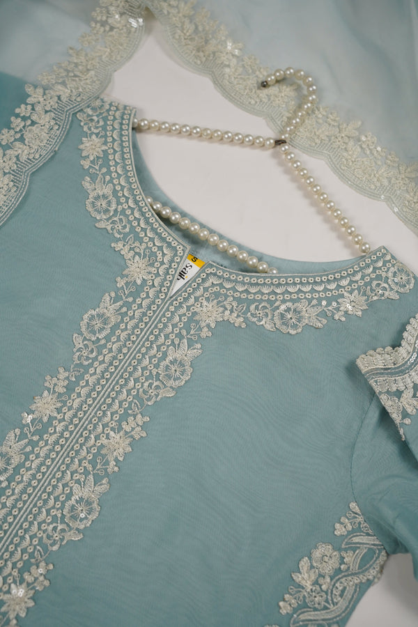 Tehwar - Luxury Organza Outfit with Organza Dupatta - Ready to Wear MC272- Eid Volume 4