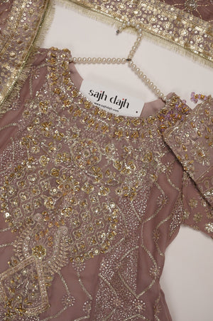 Husan e Jahan - Luxury Festive Collection with Crushed Sharara - Ready to Wear -MC214