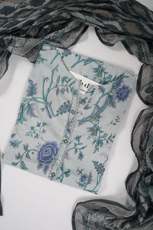 SadaBahar Originals  - Exclusive Lawn Outfit with Dupatta - Ready to Wear - SD273