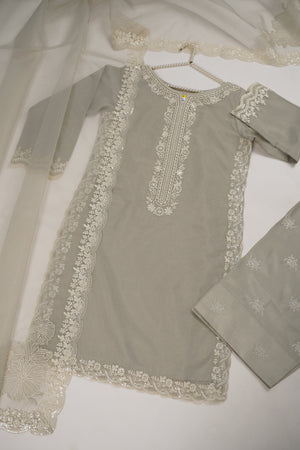 Tehwar - Luxury Organza Outfit with Organza Dupatta - Ready to Wear MC273- Eid Volume 4