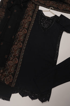 Rozi - Exclusive Linen Outfit with Shawl - Ready to Wear - MC212-Shawl
