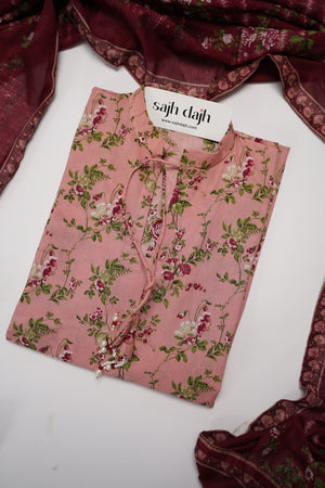 Bin Saeed Originals - Exclusive Lawn Outfit with Dupatta - Ready to Wear - SD263