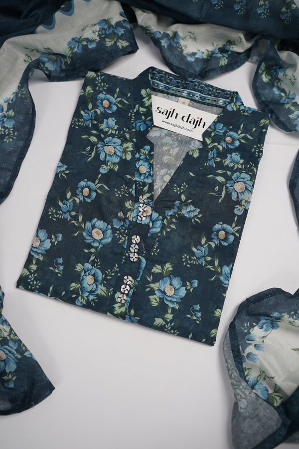 Bin Saeed Originals - Exclusive Lawn Outfit with Dupatta - Ready to Wear - SD265