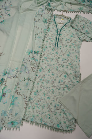 Rozi - Exclusive Karandi Outfit with  Shawl - Ready to Wear -MC204