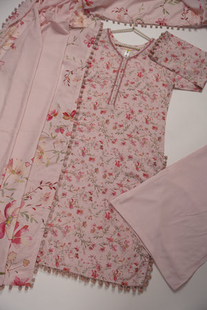 Rozi - Exclusive  Karandi Outfit with  Shawl - Ready to Wear -MC206