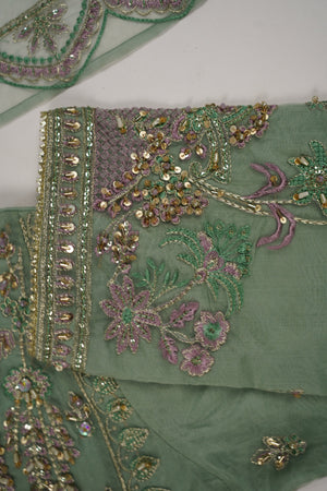 Tehwar - Luxury Organza Outfit with Organza Dupatta - Ready to Wear MC269- Eid Volume 4