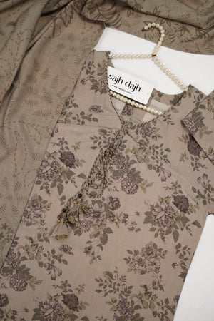 Sada Bahar Originals - Exclusive Dhanak Outfit with  Shawl - Ready to Wear SD556