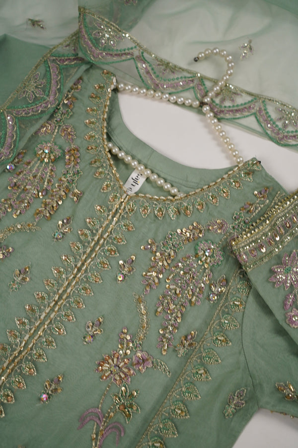 Tehwar - Luxury Organza Outfit with Organza Dupatta - Ready to Wear MC269- Eid Volume 4