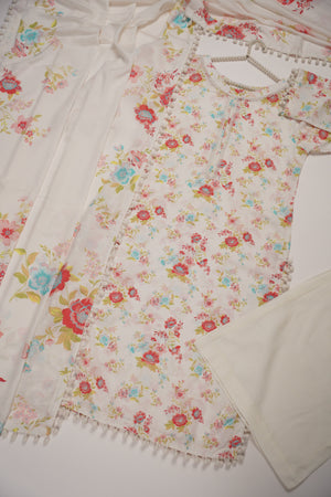 Rozi - Exclusive Karandi Outfit with  Shawl - Ready to Wear -MC207