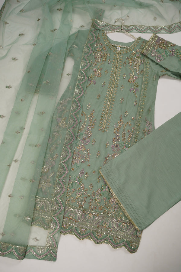 Tehwar - Luxury Organza Outfit with Organza Dupatta - Ready to Wear MC269- Eid Volume 4